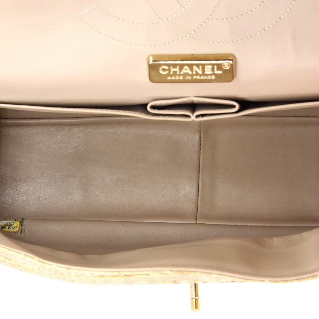 Chanel Classic Double Flap Bag Iridescent Python Jumbo - 4