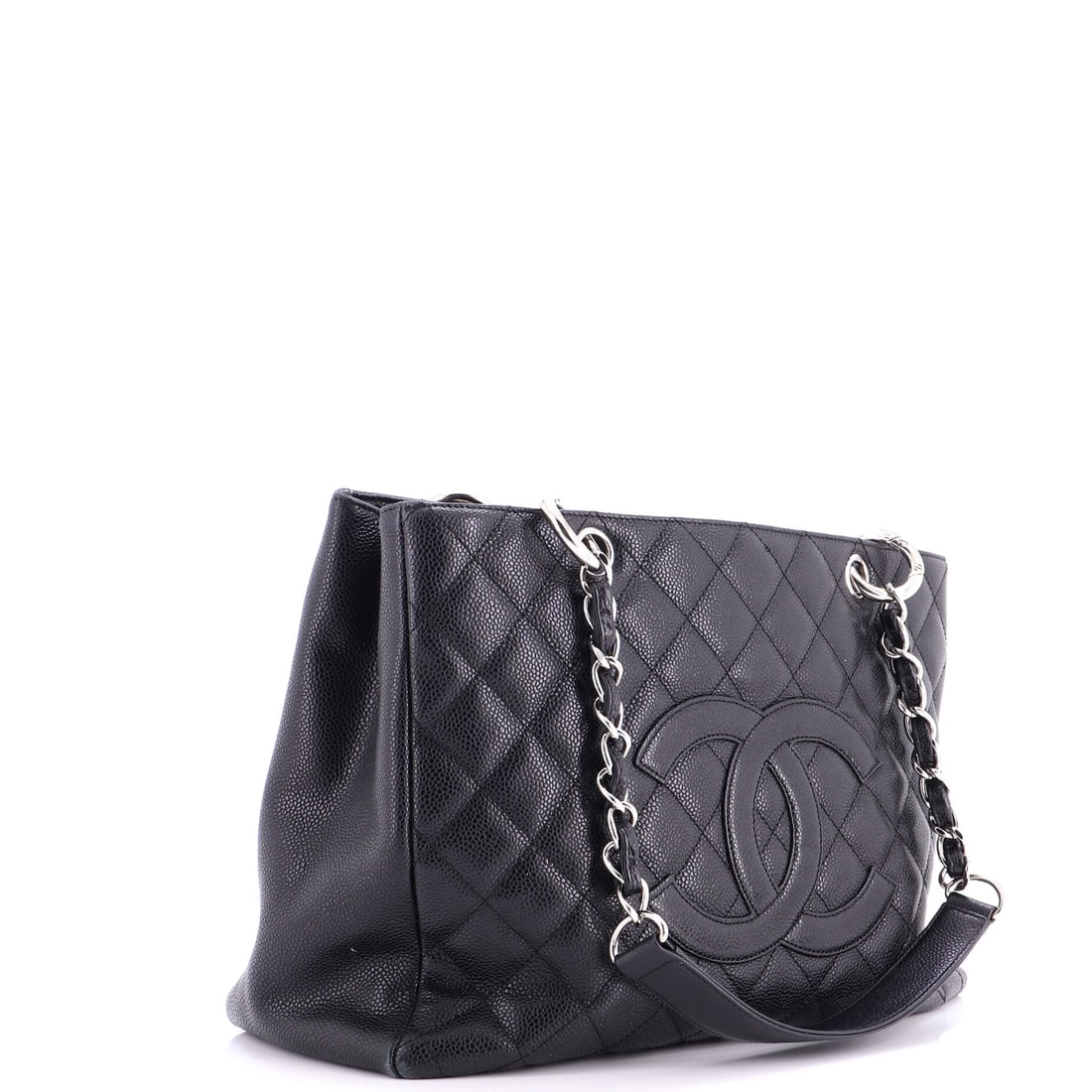 Chanel Grand Shopping Tote Quilted Caviar XL (1 of 8)