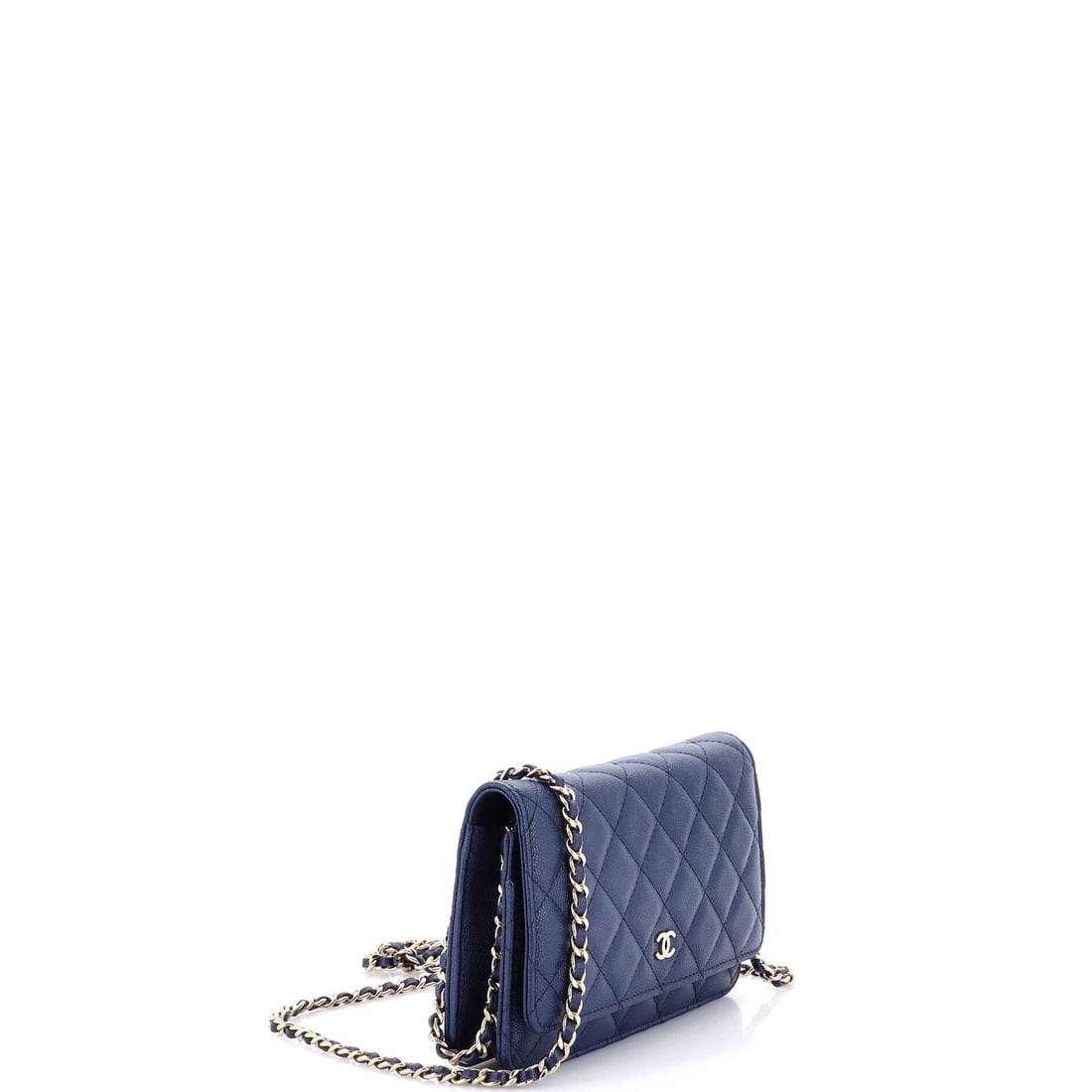Chanel Wallet on Chain Quilted Caviar: From the ateliers of Chanel, this is no ordinary handbag it's a marvel. Featuring the iconic Chanel Wallet on Chain Quilted Caviar, its a testament to refined rebellion. The rich blue palette evokes s