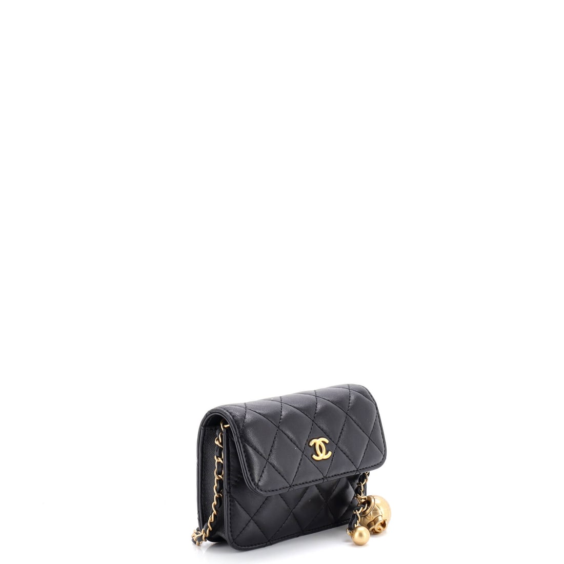 Chanel Pearl Crush Flap Clutch with Chain Quilted Lambskin Mini: Chanel delivers iconic form and fearless flair with this stunning creation. Featuring the iconic Chanel Pearl Crush Flap Clutch with Chain Quilted Lambskin Mini, its a testament to refined rebellion.
