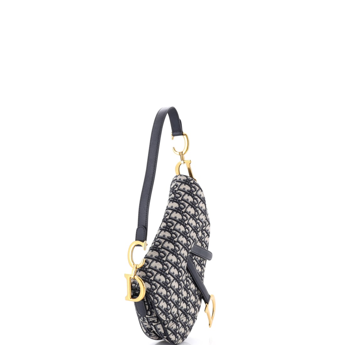 Christian Dior Saddle Handbag Oblique Canvas Medium (1 of 5)