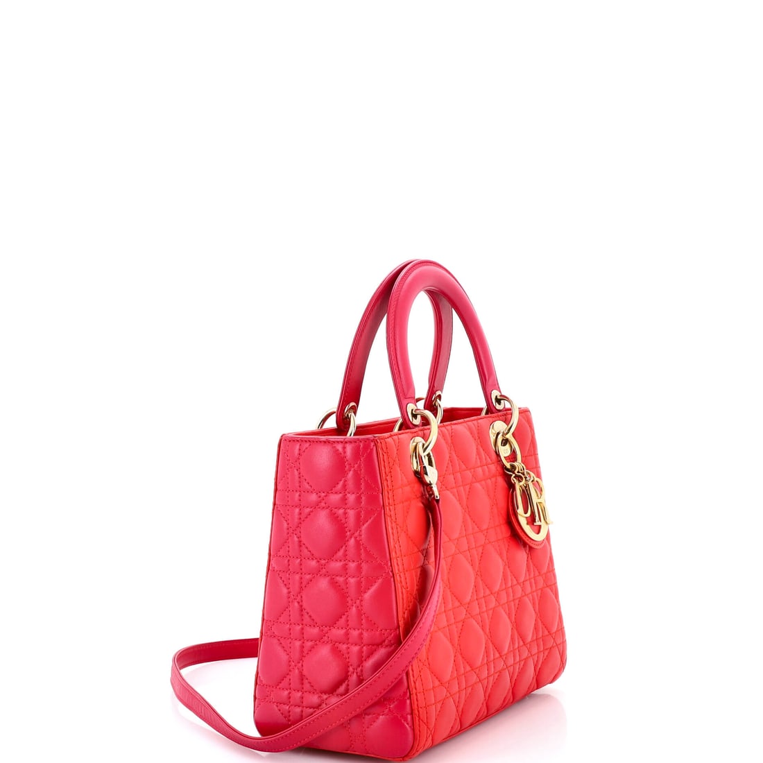 Christian Dior Lady Dior Bag Cannage Quilt Lambskin Medium: From the ateliers of Christian Dior, this is no ordinary handbag it's a marvel. Featuring the iconic Christian Dior Lady Dior Bag Cannage Quilt Lambskin Medium, its a testament to refined rebellion. T