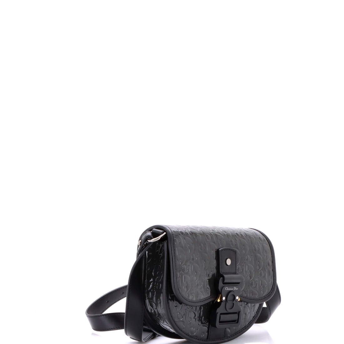 Christian Dior Gallop Flap Messenger Bag Oblique Patent Mini (1 of 6)