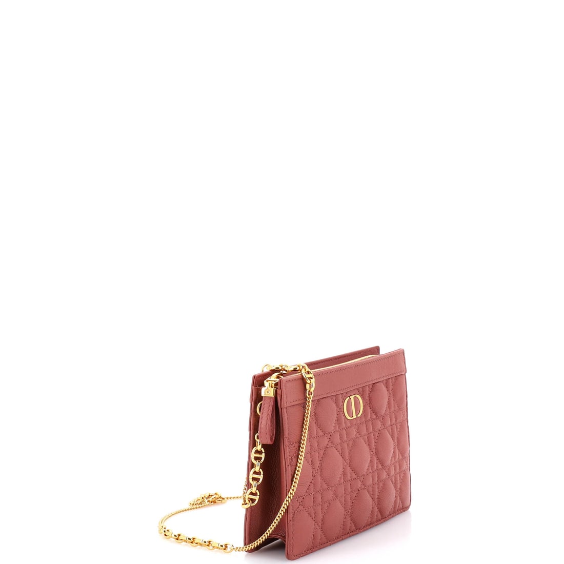 Christian Dior Caro Clutch with Chain Cannage Quilt Calfskin Small: From the ateliers of Christian Dior, this is no ordinary handbag it's a marvel. Featuring the iconic Christian Dior Caro Clutch with Chain Cannage Quilt Calfskin Small, its a testament to refined rebe