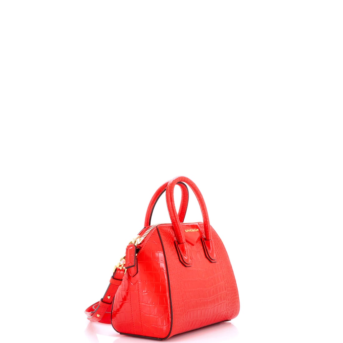 Givenchy Antigona Bag Crocodile Embossed Leather Mini (1 of 6)