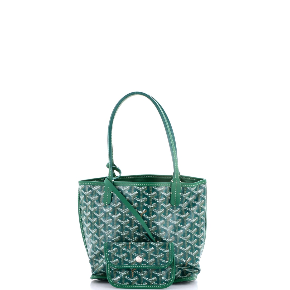 Goyard Anjou Reversible Tote Coated Canvas Mini: A signature silhouette from Goyard, meticulously crafted to enchant collectors and connoisseurs alike. Featuring the iconic Goyard Anjou Reversible Tote Coated Canvas Mini, its a testament to refined