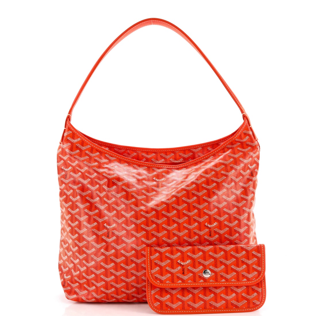 Goyard Boheme Hobo Coated Canvas: From the ateliers of Goyard, this is no ordinary handbag it's a marvel. Featuring the iconic Goyard Boheme Hobo Coated Canvas, its a testament to refined rebellion. The rich orange palette evokes soph