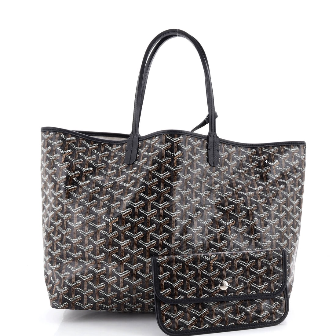 Goyard Saint Louis Tote Coated Canvas PM: Goyard delivers iconic form and fearless flair with this stunning creation. Featuring the iconic Goyard Saint Louis Tote Coated Canvas PM, its a testament to refined rebellion. The rich black palette