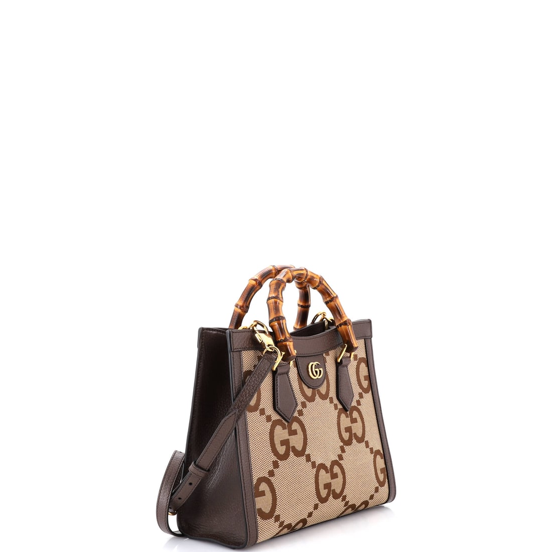 Gucci Diana NM Bamboo Handle Tote Jumbo GG Canvas Small (1 of 5)
