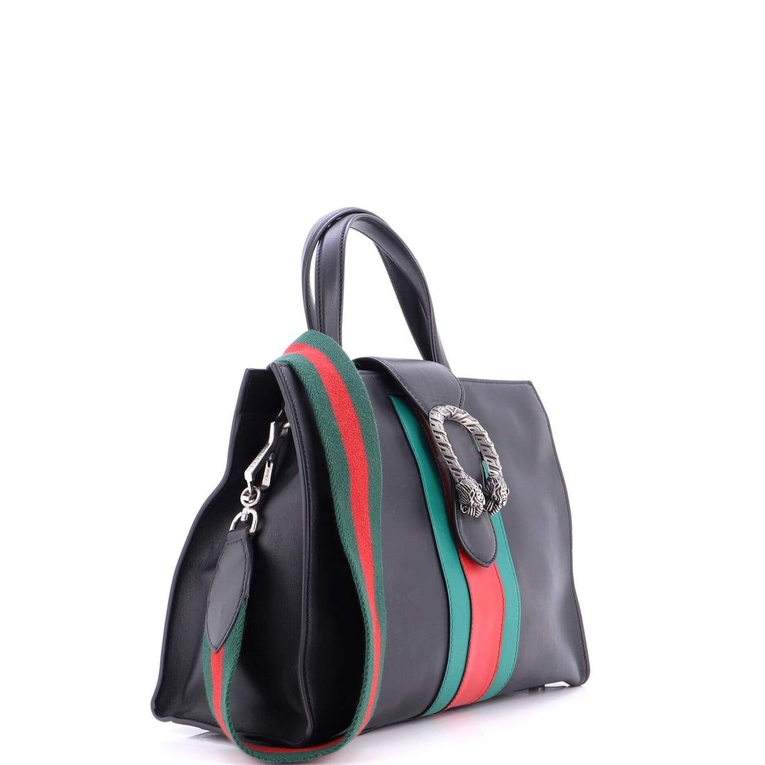 Gucci Web Dionysus Top Handle Bag Leather Medium (1 of 8)