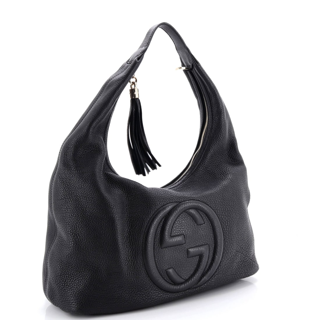 Gucci Soho Hobo Leather Large: A signature silhouette from Gucci, meticulously crafted to enchant collectors and connoisseurs alike. Featuring the iconic Gucci Soho Hobo Leather Large, its a testament to refined rebellion. The rich