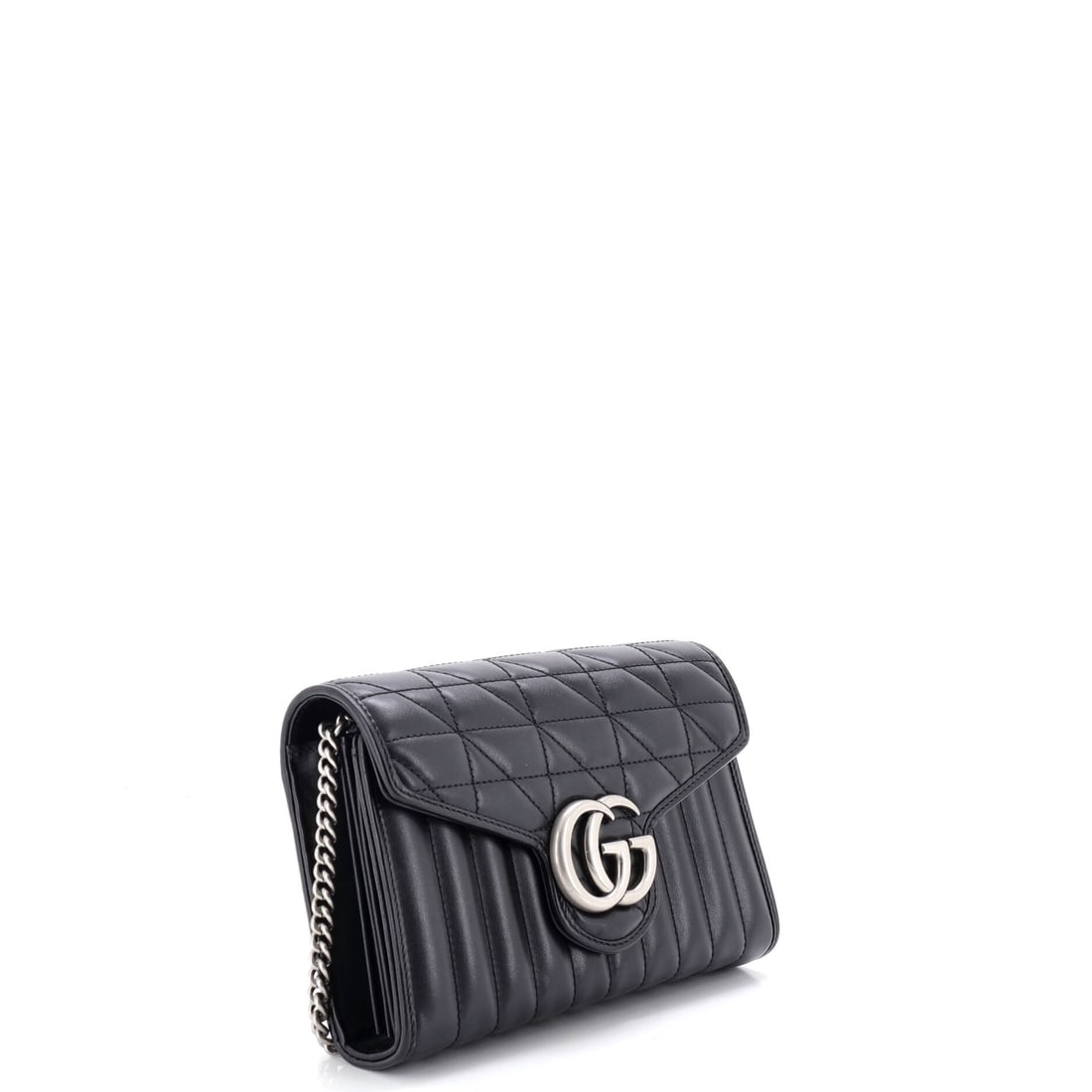 Gucci GG Marmont Chain Wallet Mixed Matelasse Leather Mini (1 of 6)