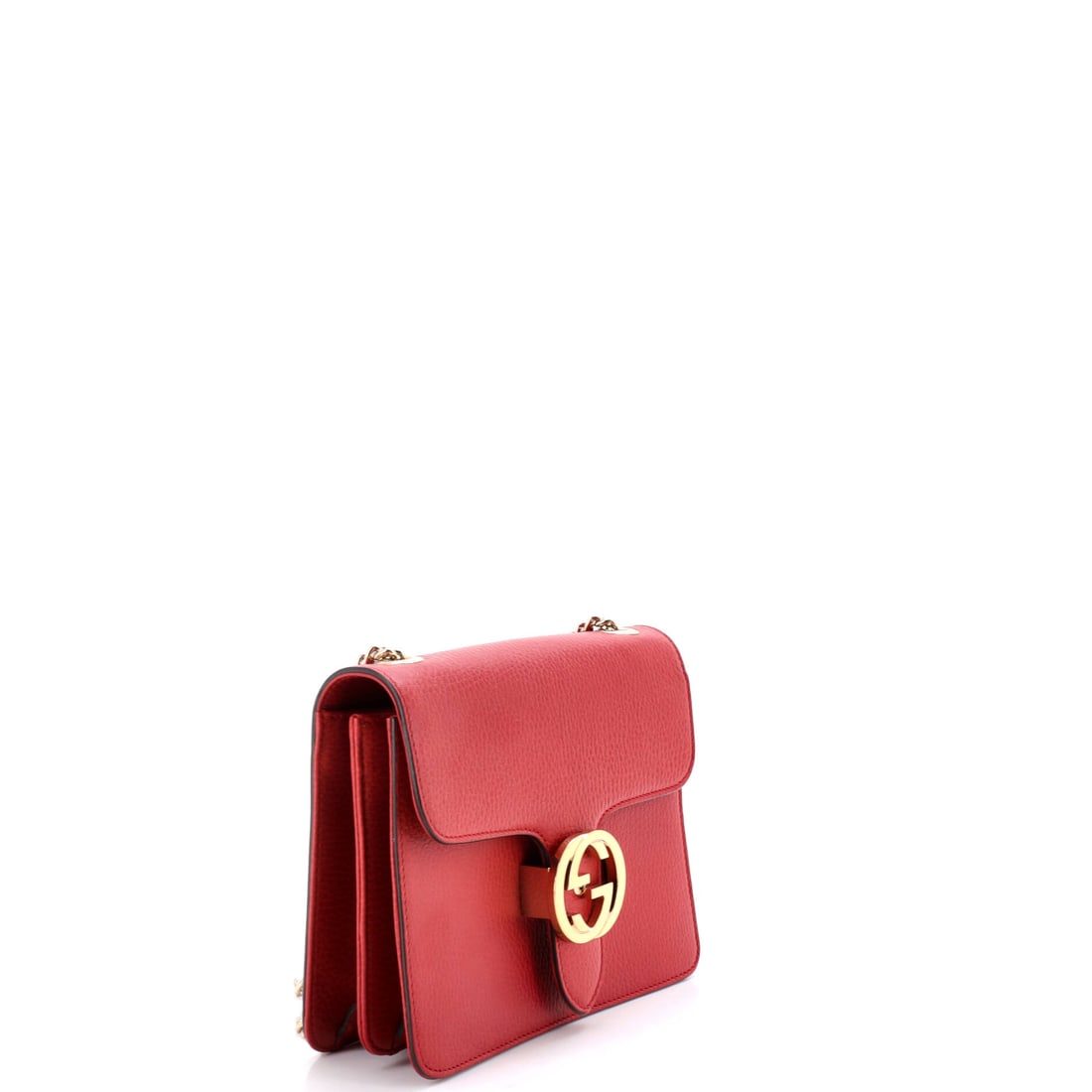 Gucci Interlocking Shoulder Bag Leather Small (1 of 6)