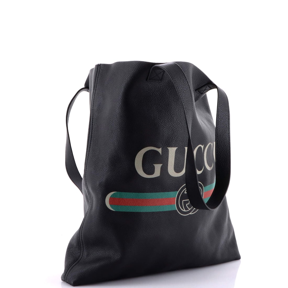 Gucci Logo Tote Printed Leather Large: From the ateliers of Gucci, this is no ordinary handbag it's a marvel. Featuring the iconic Gucci Logo Tote Printed Leather Large, its a testament to refined rebellion. The rich black palette evokes s