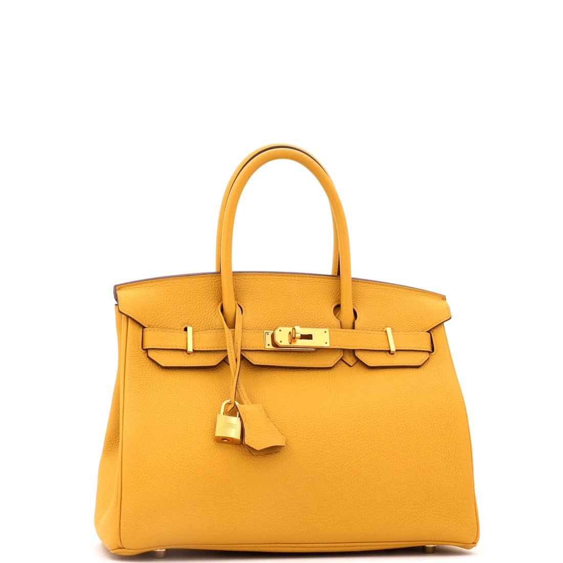 Hermes Birkin Handbag Yellow Togo with Gold Hardware 30 (1 of 6)
