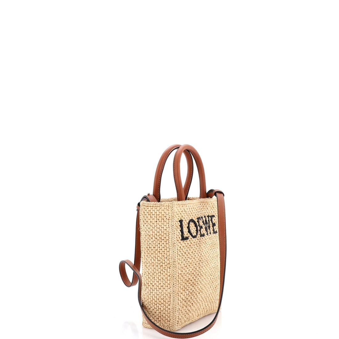 Loewe A5 Tote Raffia and Leather (1 of 5)