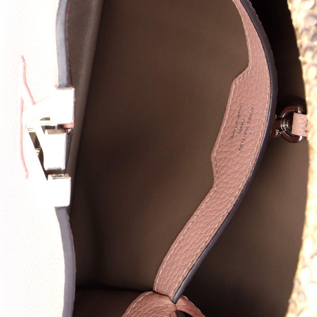 Louis Vuitton Capucines Bag Leather with Python PM - 7