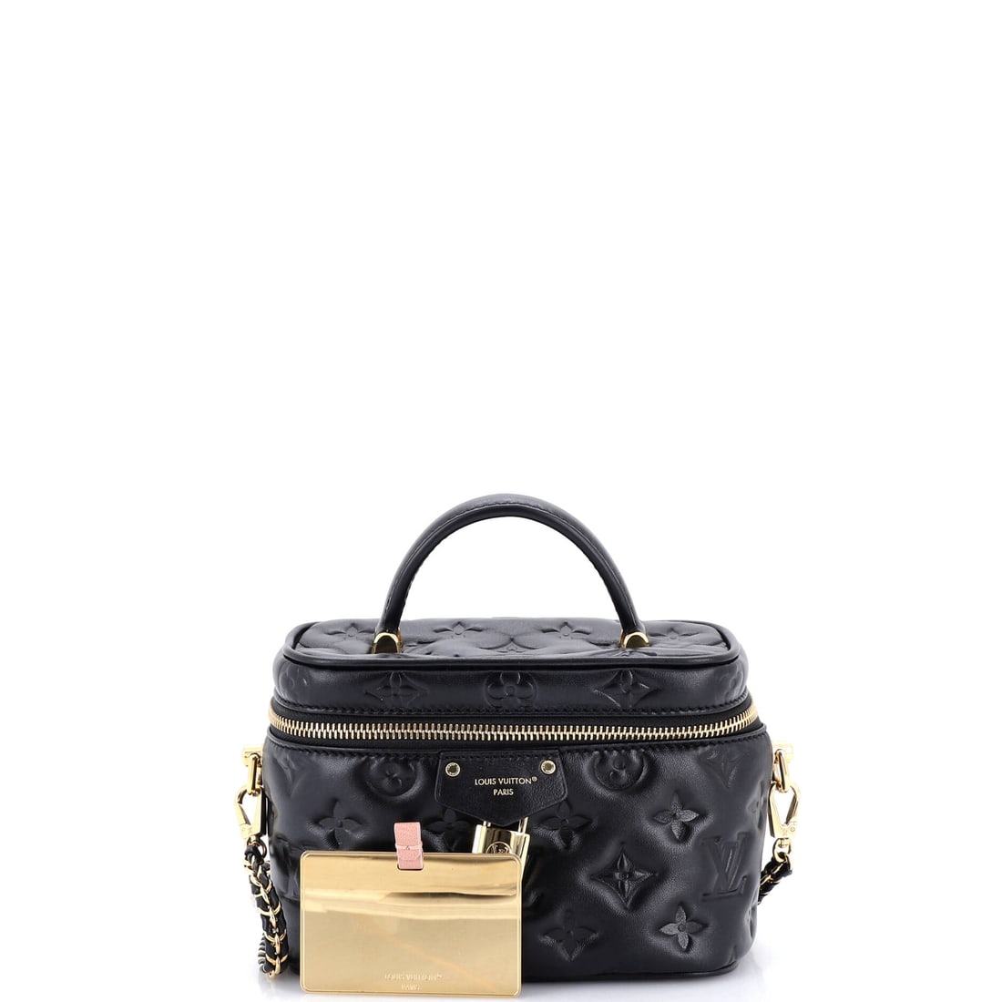 Louis Vuitton Vanity Handbag Monogram Embossed Lambskin PM (1 of 7)