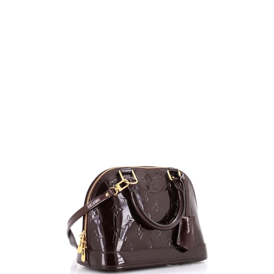 Louis Vuitton Alma Handbag Monogram Vernis BB: Louis Vuitton delivers iconic form and fearless flair with this stunning creation. Featuring the iconic Louis Vuitton Alma Handbag Monogram Vernis BB, its a testament to refined rebellion. The rich re