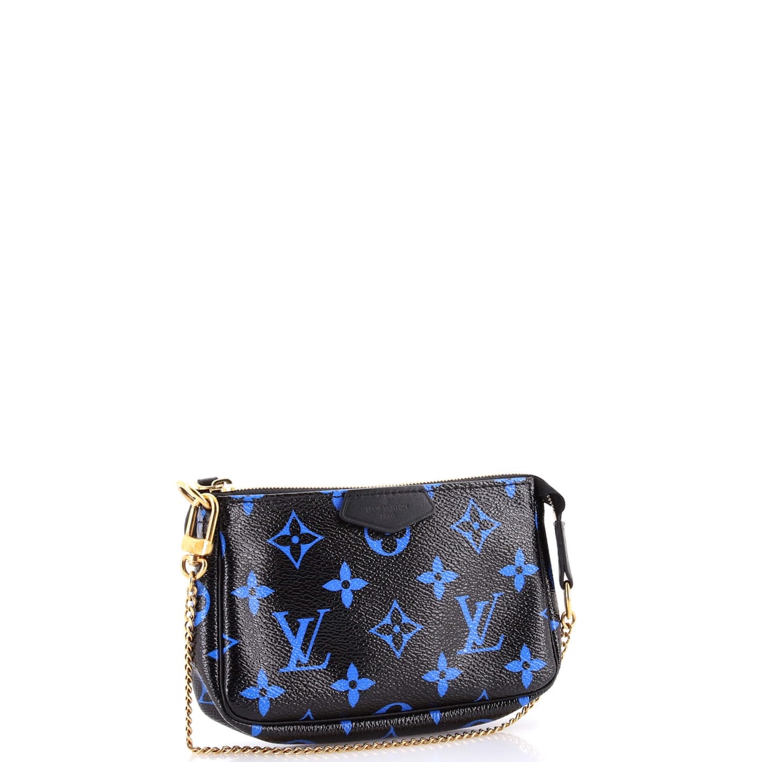 Louis Vuitton Pochette Accessoires Digital Blue Monogram Canvas Mini: Luxury meets legend in this show-stopping Louis Vuitton piece, ready for your next grand entrance. Featuring the iconic Louis Vuitton Pochette Accessoires Digital Blue Monogram Canvas Mini, its a test