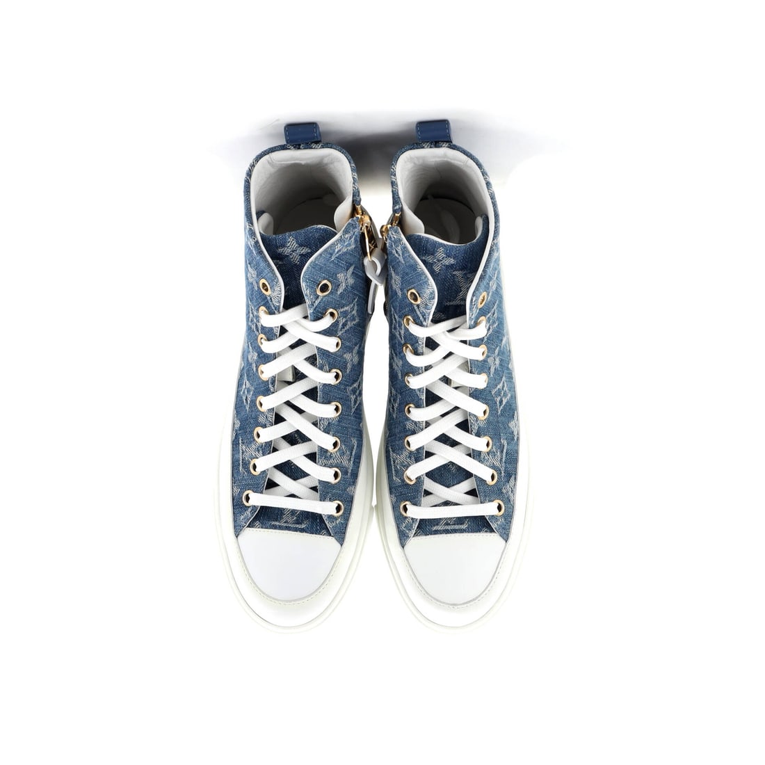 Louis Vuitton Women's Stellar High-Top Sneakers Monogram Denim (1 of 4)