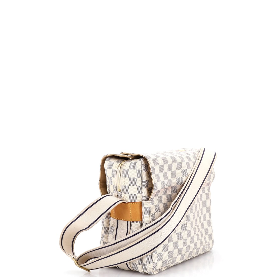 Louis Vuitton Naviglio Handbag Damier: Louis Vuitton delivers iconic form and fearless flair with this stunning creation. Featuring the iconic Louis Vuitton Naviglio Handbag Damier, its a testament to refined rebellion. The rich white pale
