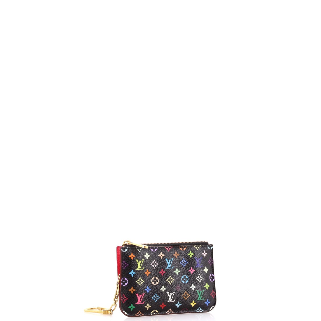 Louis Vuitton Key Pouch NM Monogram Multicolor: Masterfully designed by Louis Vuitton, this arm candy is pure editorial gold. Featuring the iconic Louis Vuitton Key Pouch NM Monogram Multicolor, its a testament to refined rebellion. The rich black
