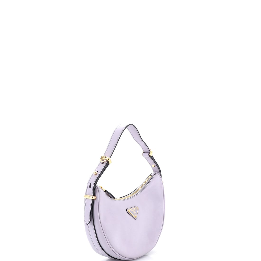 Prada Arque Half Moon Hobo Leather Small: Prada delivers iconic form and fearless flair with this stunning creation. Featuring the iconic Prada Arque Half Moon Hobo Leather Small, its a testament to refined rebellion. The rich purple palette