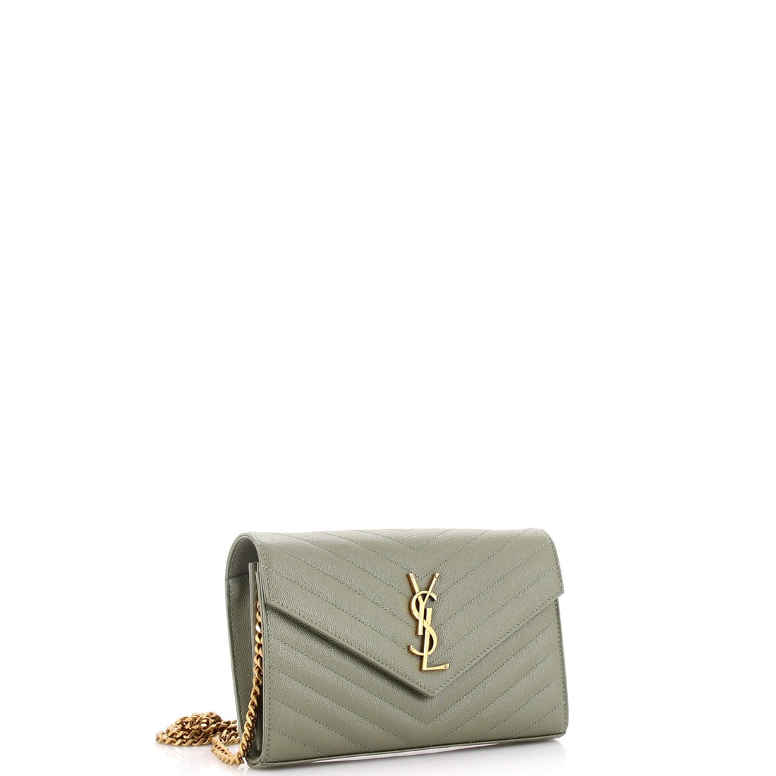 Saint Laurent Classic Monogram Wallet on Chain Matelasse Chevron Leather Medium: Saint Laurent delivers iconic form and fearless flair with this stunning creation. Featuring the iconic Saint Laurent Classic Monogram Wallet on Chain Matelasse Chevron Leather Medium, its a testament