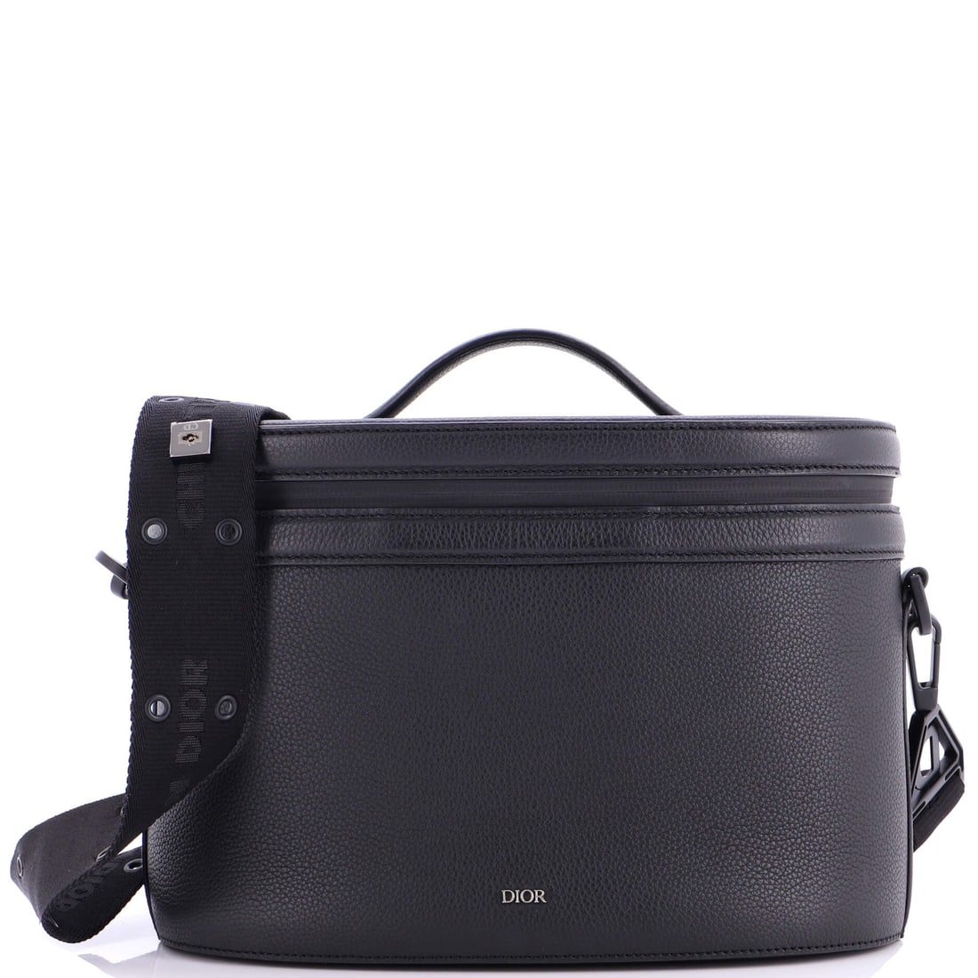 Christian Dior Homme Convertible Top Handle Dog Vanity Bag: Effortlessly self-assured, the Christian Dior Homme Convertible Top Handle Dog Vanity Bag proves that refinement and personality are not mutually exclusive. Luxury, with just enough mischief.