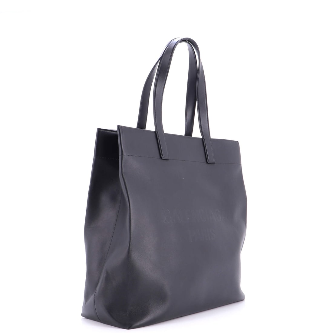 Balenciaga Duty Free Tote Leather North South: Lot 7 belongs on your arm for dinner, then straight to the afters. Offered here as Balenciaga Balenciaga Duty Free Tote Leather North South, finished in Black. It has that instant 'add to cart' effect