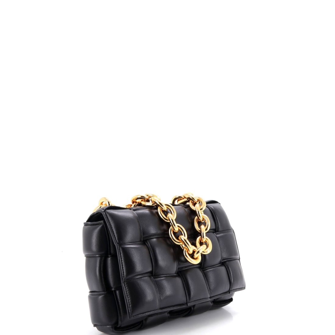 Bottega Veneta Cassette Chain Crossbody Bag Padded Maxi Intrecciato Leather (1 of 5)