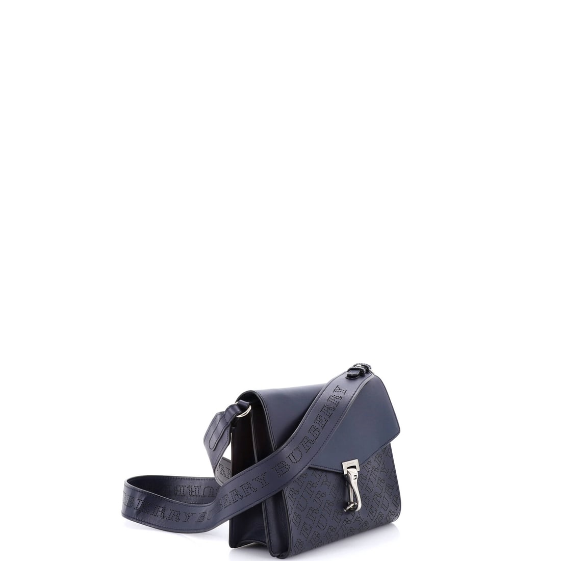 Burberry Macken Crossbody Bag Leather Small: Lot 30 is a smart buy-now-keep-forever kind of piece. Offered here as Burberry Burberry Macken Crossbody Bag Leather Small, finished in Blue; approx. 9.0 W x 7.0 H; 3.0 D. Equal parts practical and