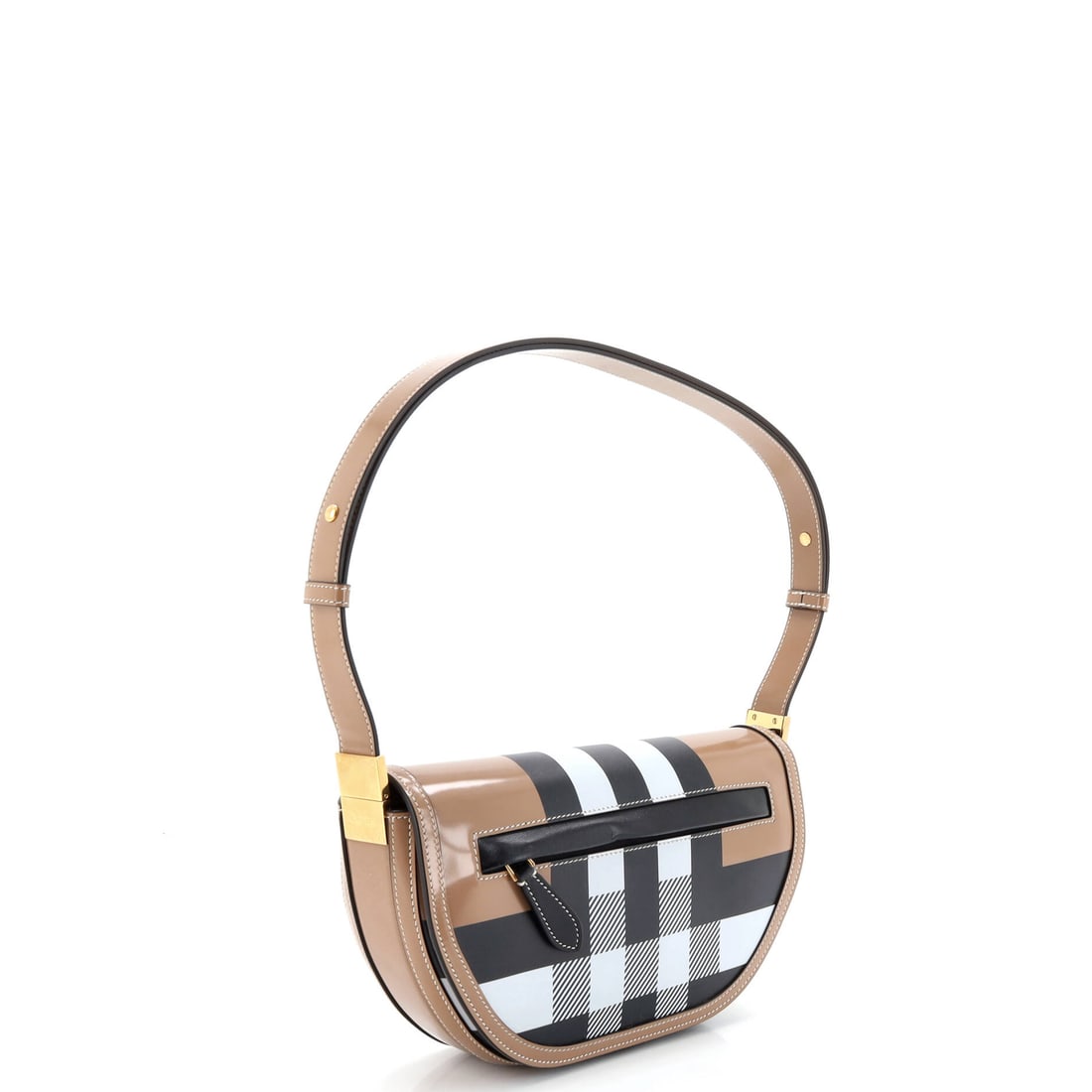 Burberry Olympia Flap Bag Printed Leather Small: Lot 31 puts Burberry craftsmanship front and center. Offered here as Burberry Burberry Olympia Flap Bag Printed Leather Small, finished in Neutral; approx. 10.0 W x 6.0 H; 2.5 D. Think of it as