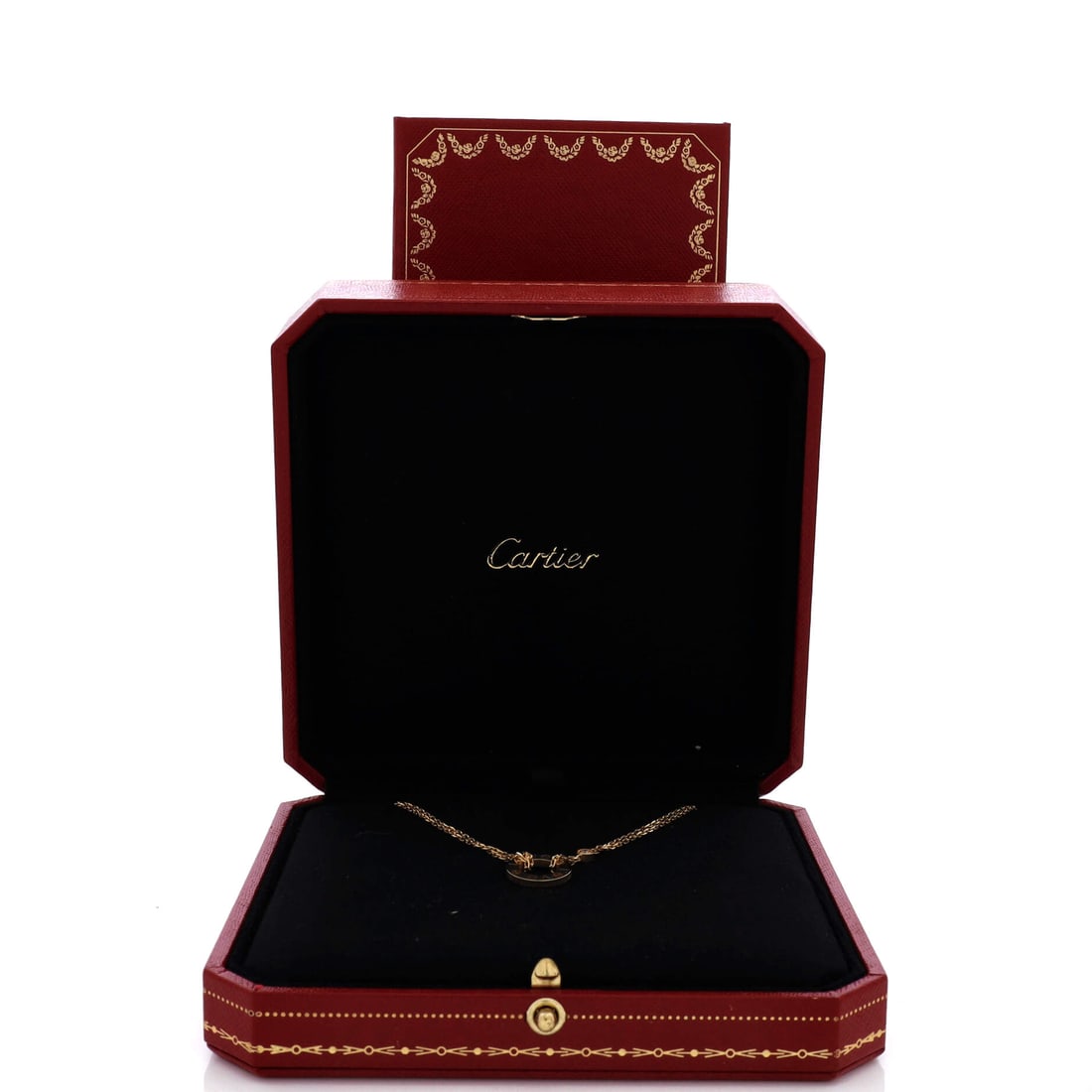 Cartier 2 Diamonds Love Pendant Necklace 18K Yellow Gold and Diamonds (1 of 3)