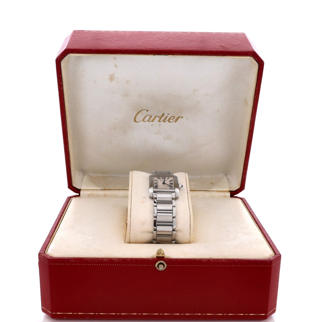 Cartier Tank Francaise Quartz Watch Stainless Steel 20 (1 of 4)