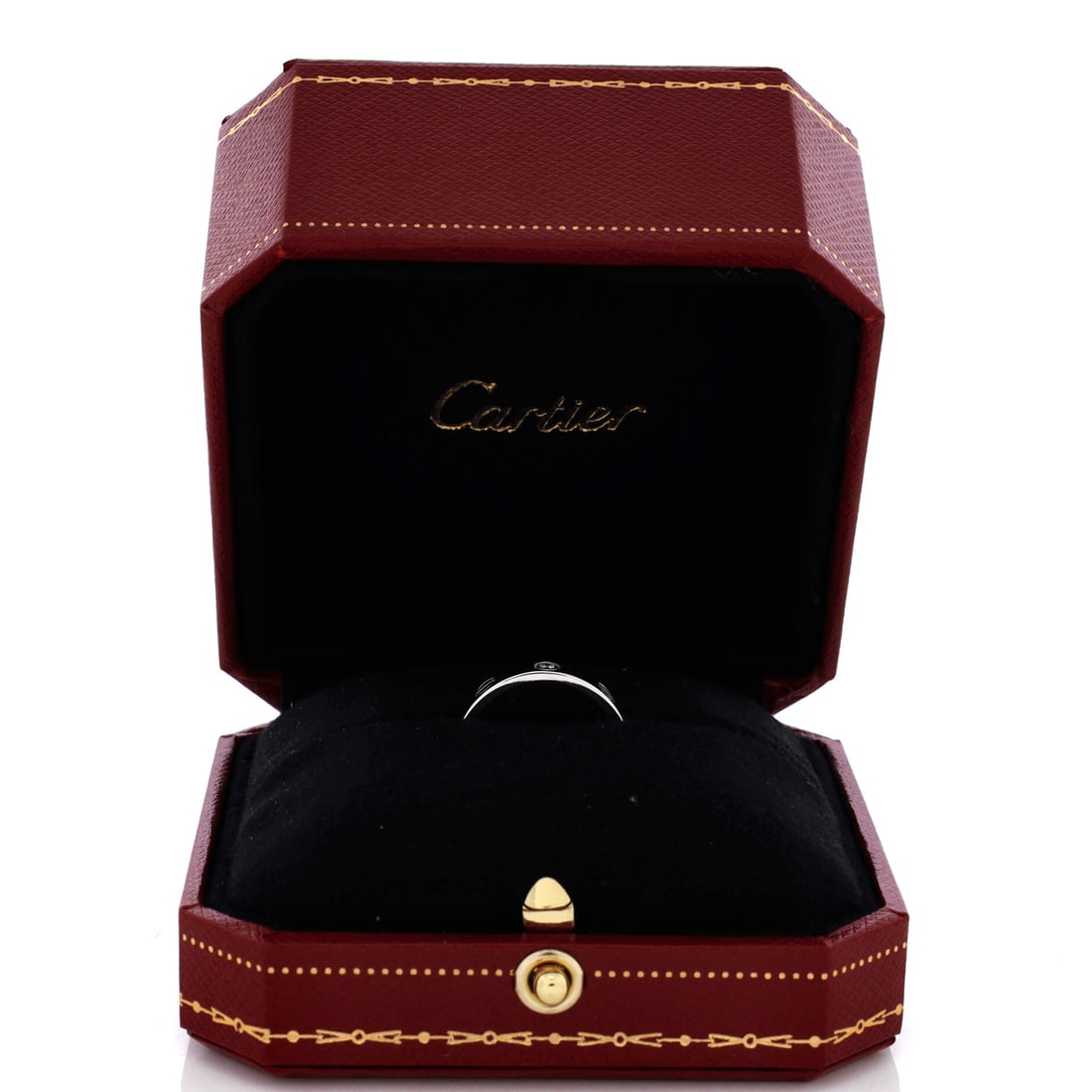 Cartier Love Wedding Band 1 Diamond Ring 18K White Gold with Diamond (1 of 2)