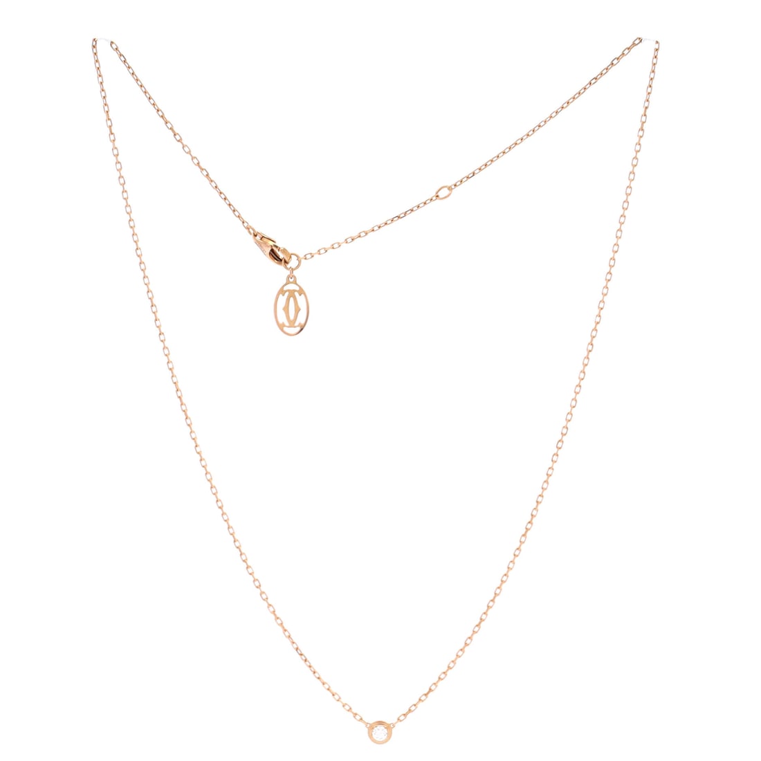 Cartier Cartier D'Amour Pendant Necklace 18K Rose Gold with Diamond Small (1 of 2)