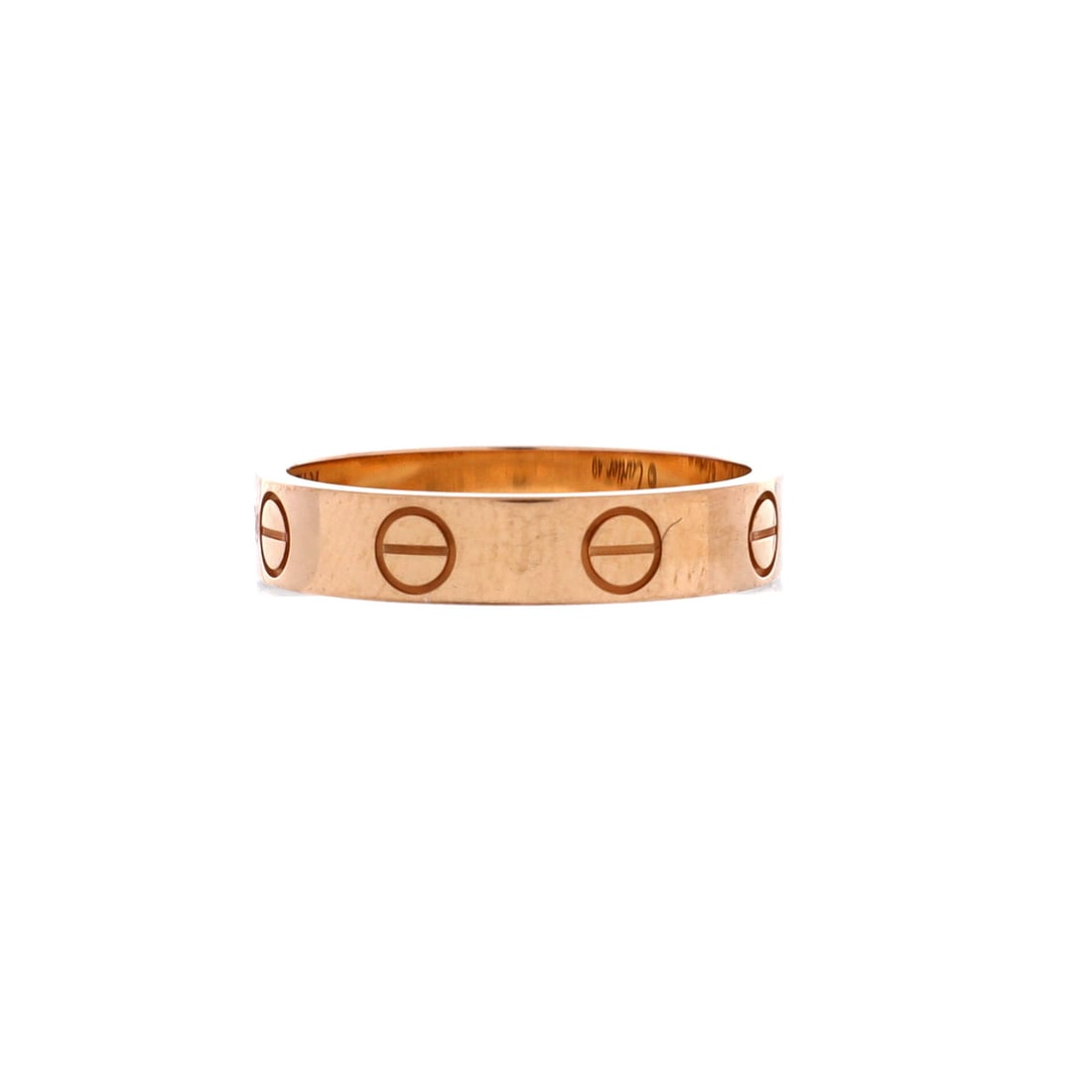 Cartier Love Wedding Band Ring 18K Rose Gold: Lot 75 is the sort of find that disappears fast when it hits the room. Offered here as Cartier Cartier Love Wedding Band Ring 18K Rose Gold, finished in Rose Gold; approx. 3.5 wide. Equal parts practi