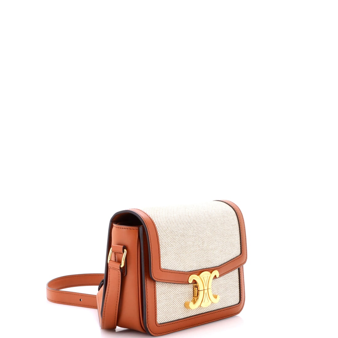 Celine Triomphe Shoulder Bag Canvas with Leather Teen (1 of 6)