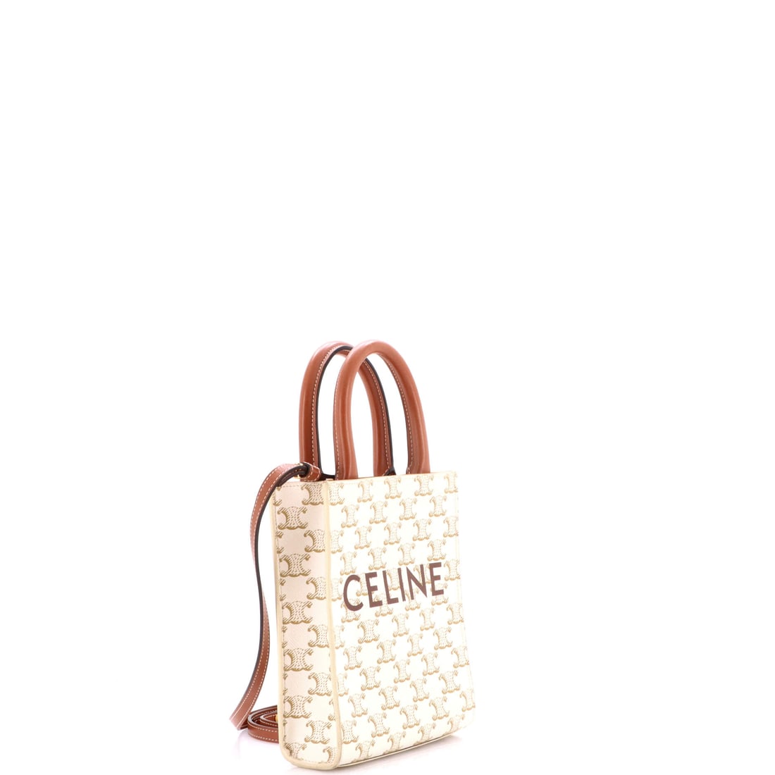 Celine Vertical Cabas Tote Triomphe Coated Canvas Mini (1 of 7)