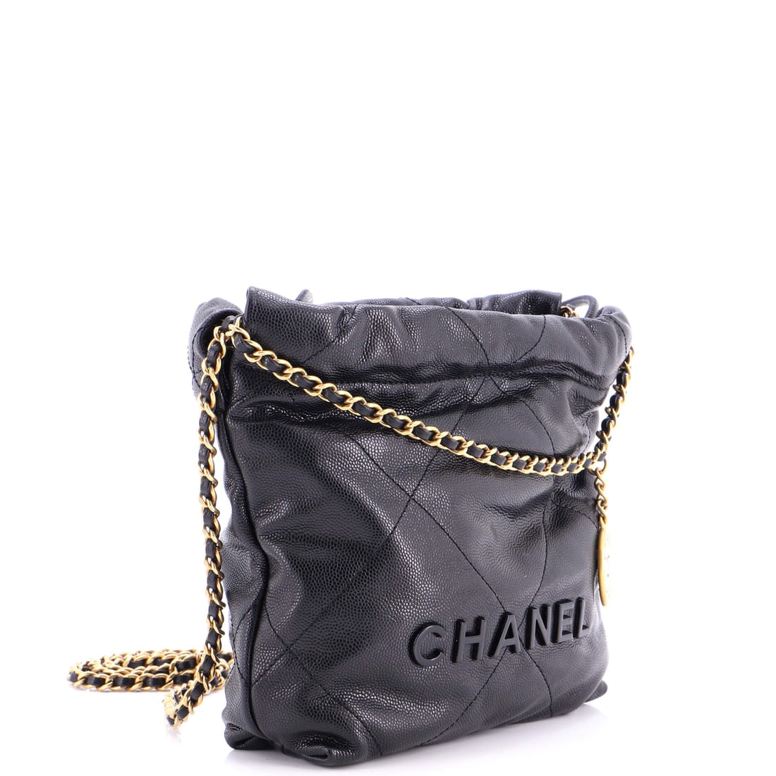 Chanel 22 Chain Hobo Quilted Caviar Mini (1 of 5)