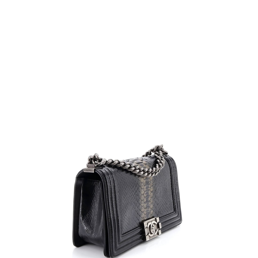 Chanel Boy Flap Bag Python Old Medium (1 of 5)