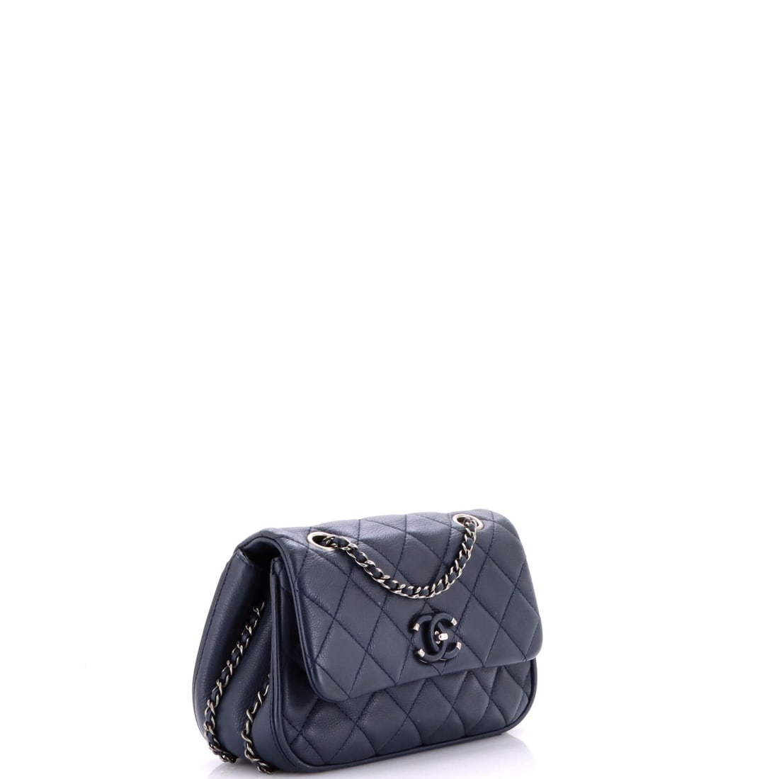 Chanel Frame in Chain Flap Bag Quilted Calfskin Small (1 of 7)