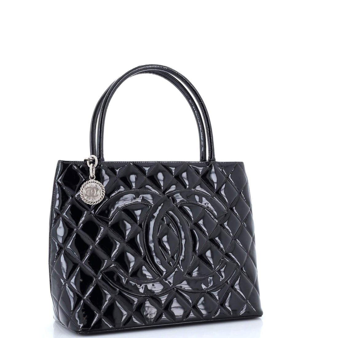 Chanel Medallion Tote Quilted Patent (1 of 7)