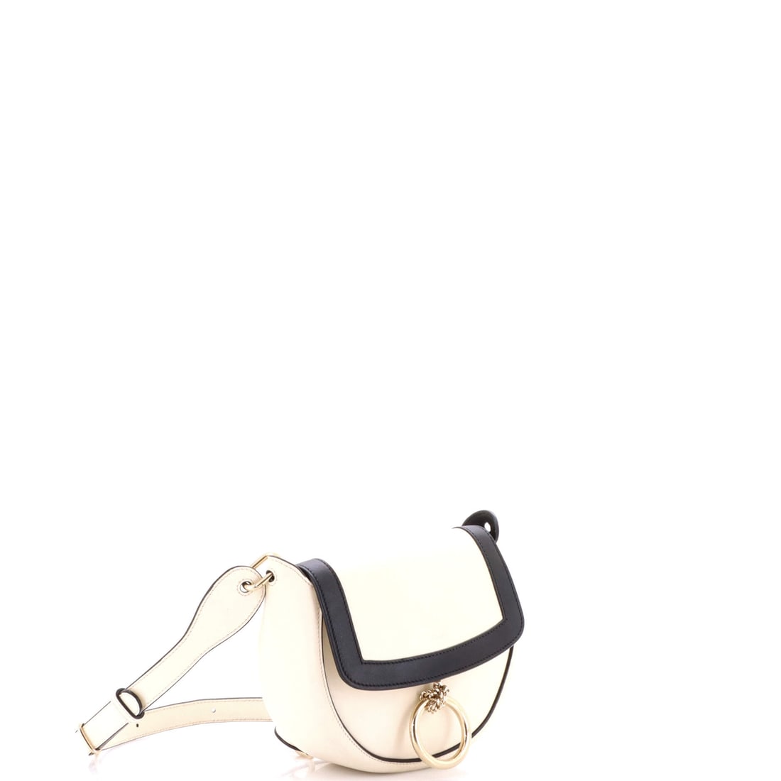 Chloe Arlene Crossbody Bag Leather Small: Lot 202 is made for the days you want your outfit to do the talking. Offered here as Chloe Chloe Arlene Crossbody Bag Leather Small, finished in Black, White; approx. 8.5 W x 5.5 H; 3.0 D. It has that