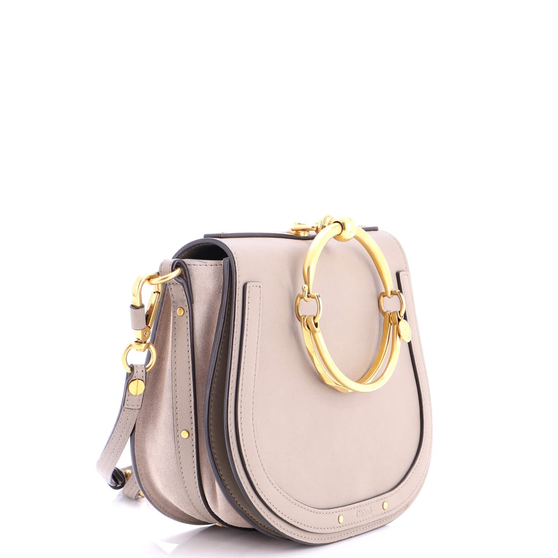 Chloe Nile Crossbody Bag Leather Medium: Lot 206 puts Chloe craftsmanship front and center. Offered here as Chloe Chloe Nile Crossbody Bag Leather Medium, finished in Neutral; approx. 9.5 W x 8.0 H; 3.0 D. Think of it as Chloe in one perfect