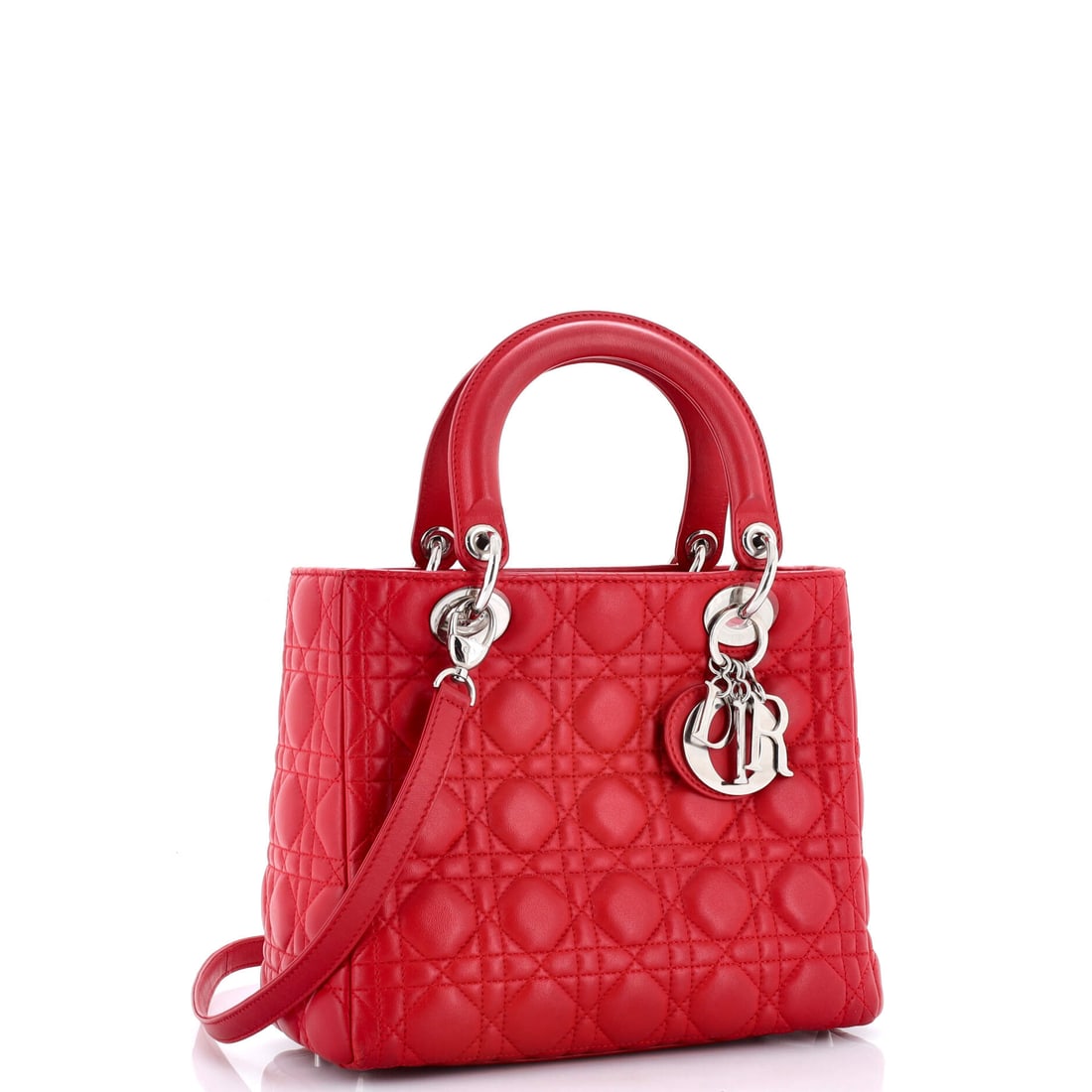 Christian Dior Lady Dior Bag Cannage Quilt Lambskin Medium (1 of 7)