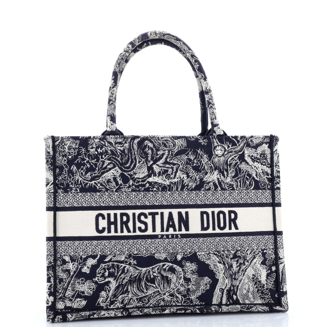 Christian Dior Book Tote Embroidered Canvas Medium: Lot 229 is here to steal the scene (politely, of course). Offered here as Christian Dior Christian Dior Book Tote Embroidered Canvas Medium, finished in Blue, Print; approx. 14.0 W x 11.0 H; 7.0 D. A