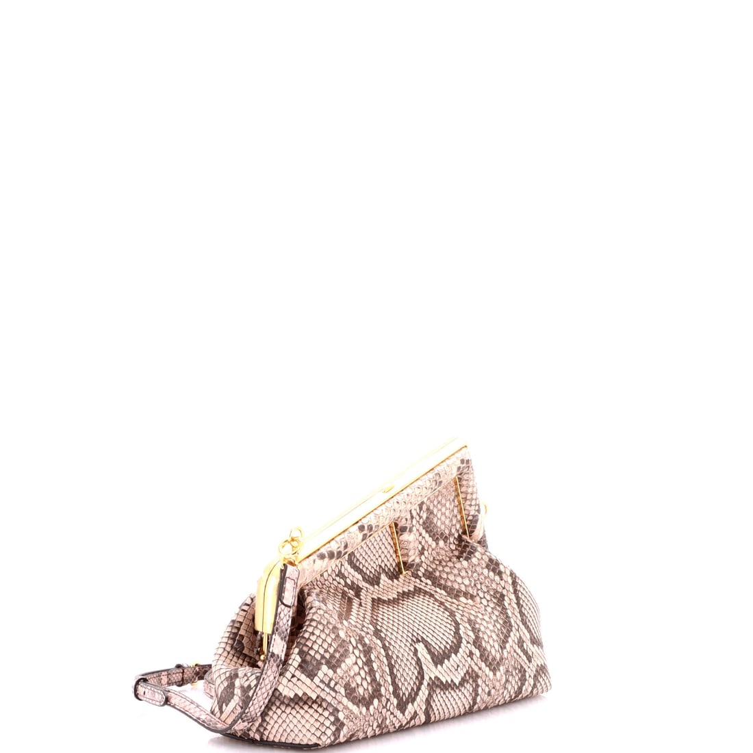 Fendi First Bag Python Small: Lot 260 is a smart buy-now-keep-forever kind of piece. Offered here as Fendi Fendi First Bag Python Small, finished in Neutral; approx. 9.5 W x 7.5 H; 4.0 D. Equal parts practical and polished - the